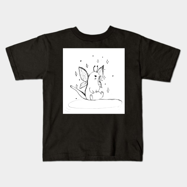 Fairy Otter Kids T-Shirt by Jose Roberto LG